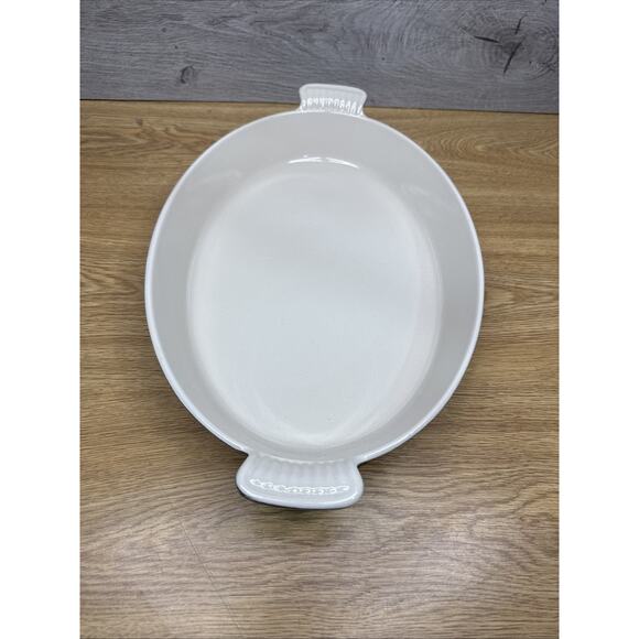 Vintage LE CREUSET #36 Brown Au Gratin Oval Open Baking Dish Enamel Cast Iron - Picture 4 of 7